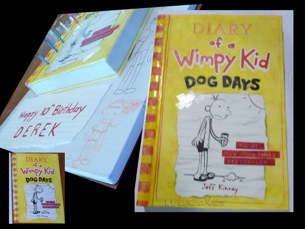 Diary Of A Wimpy Kid Book Cake 2
